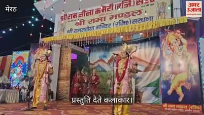 Sita Swayamvar and breaking of the bow took place at Shri Ramlila Committee Sardhana.