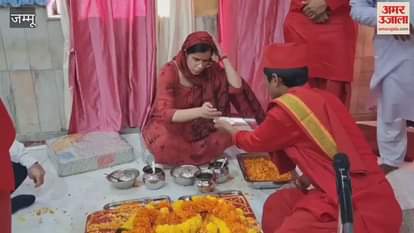 On the first day of Navratri, DC Samba Ayushi Sudan paid obeisance at Chichi Mata Temple.