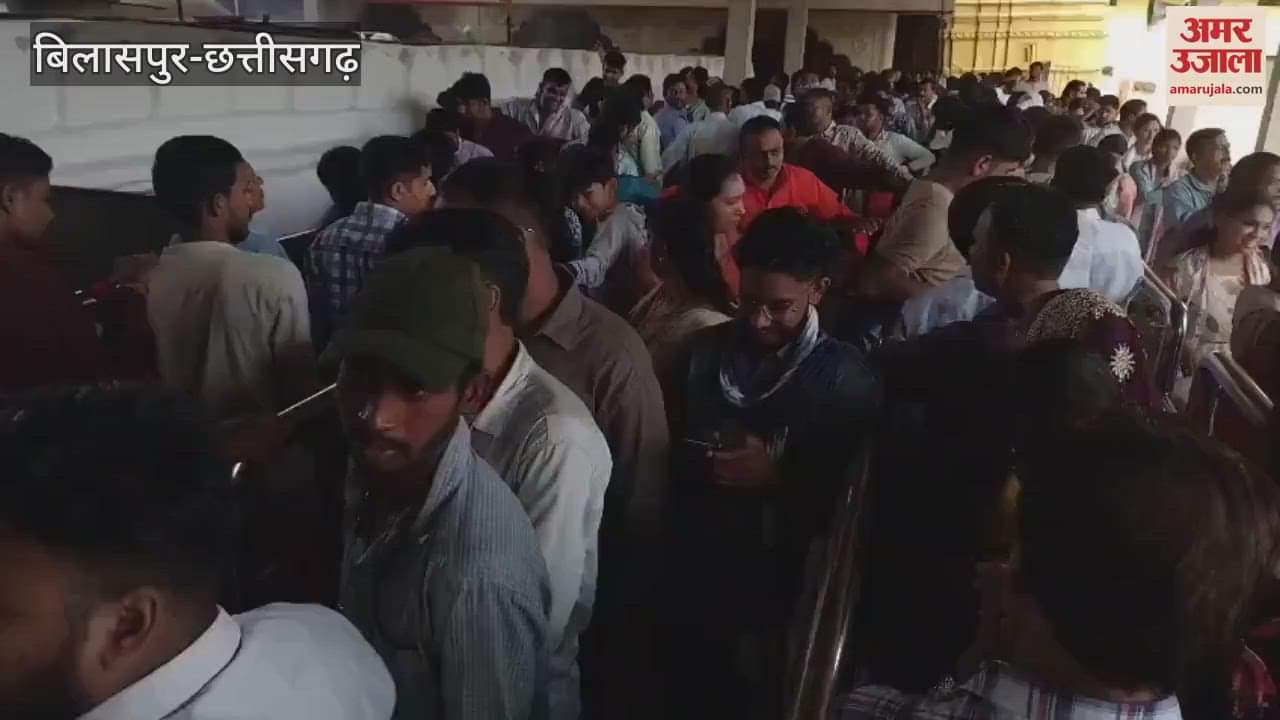 On the first day of Navratri devotees queued up at Maa Mahamaya Temple the centre of faith in Bilaspur
