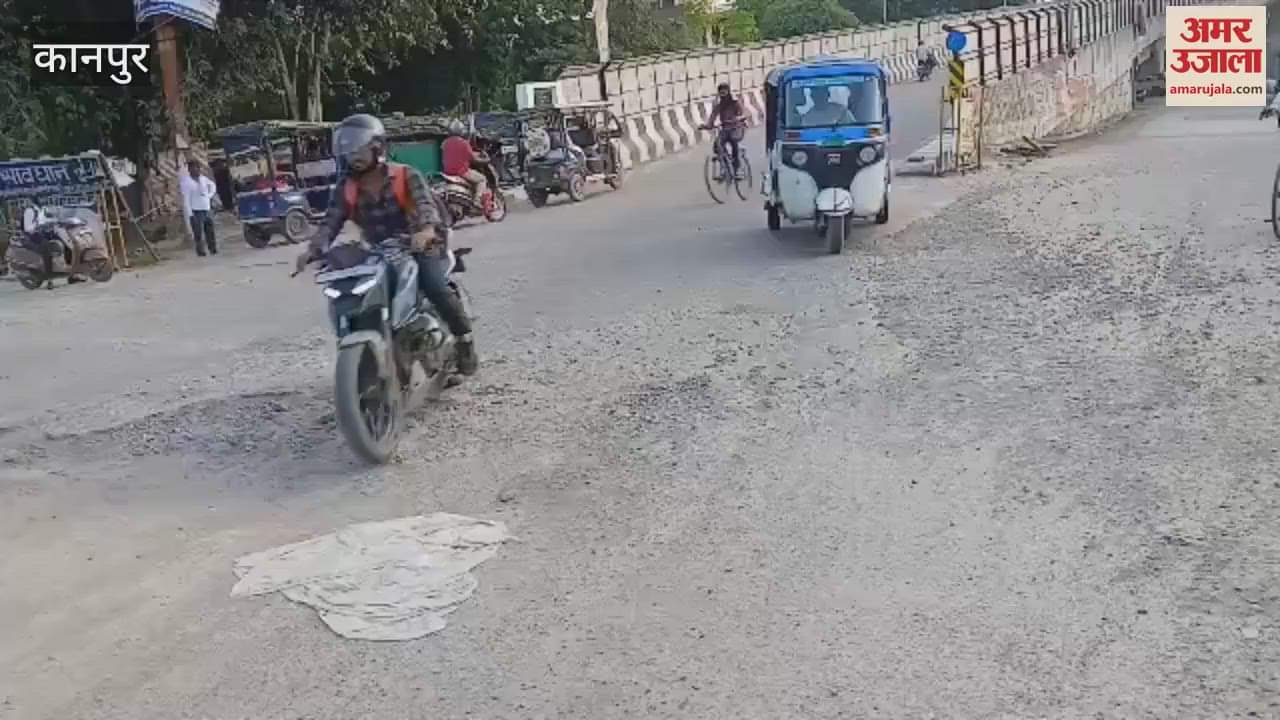 dilapidated condition of the road of Panki Power House Railway Bridge