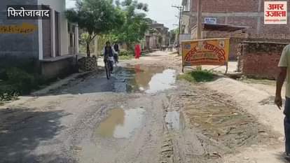 Jasmai road has become dilapidated Due to negligence of PWD department