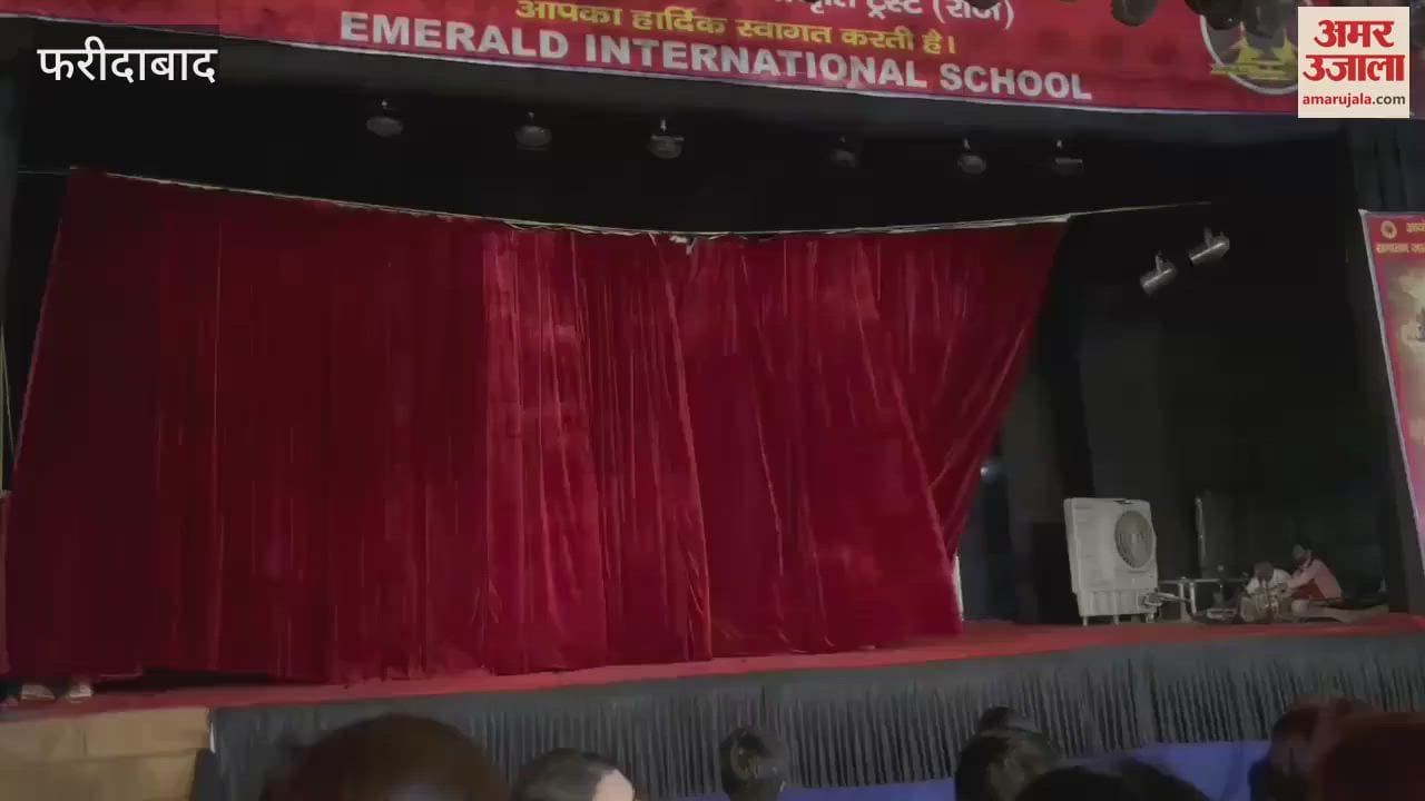 Ramlila stage decorated in Faridabad