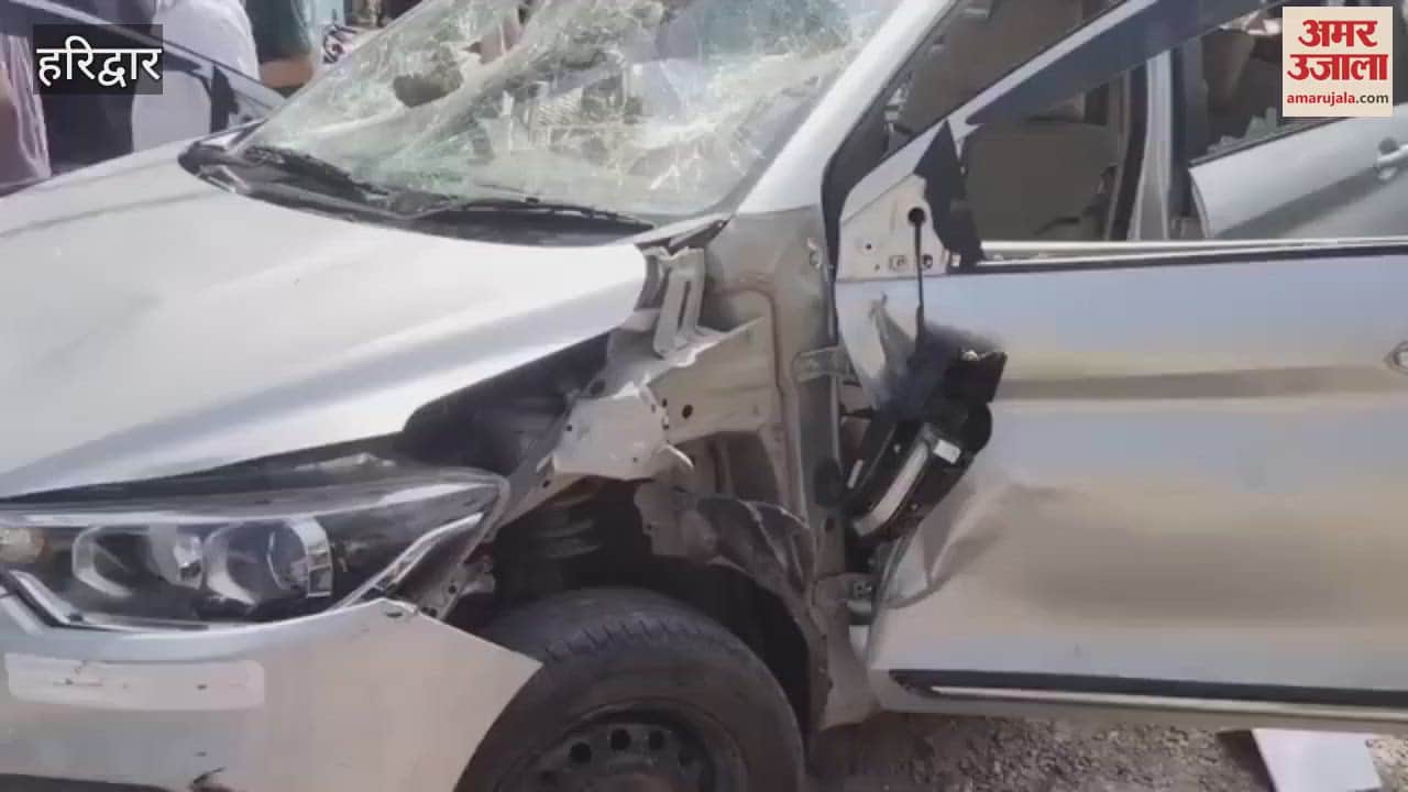 Haridwar News car collided with several people; the crowd then vandalized the vehicle.