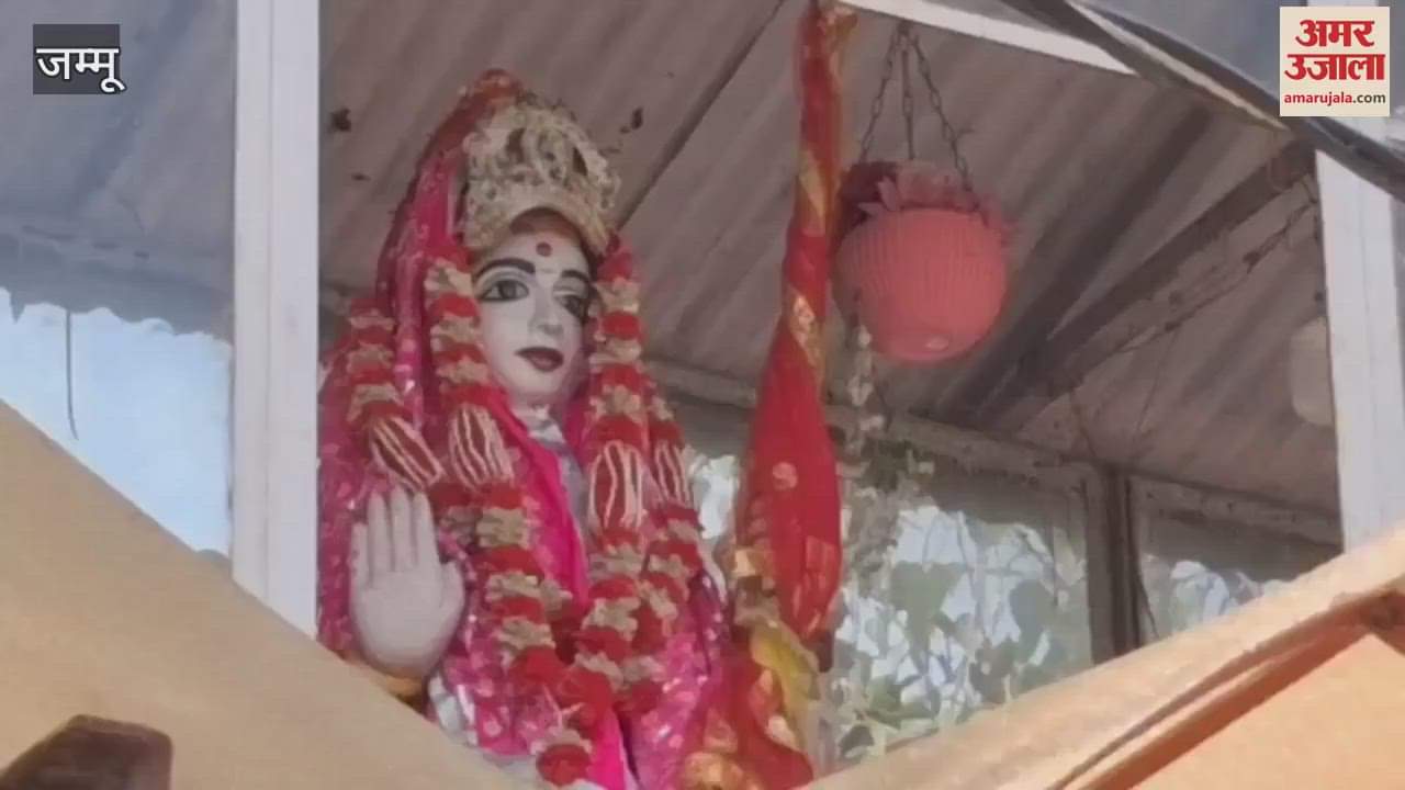 Navratri celebrations at Chichi Devi Temple in Samba, grand court decorated with 90 kg silver