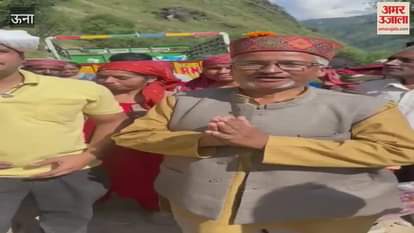 Una Youth of Amb distributed relief material to the disaster affected people in Sainj Valley