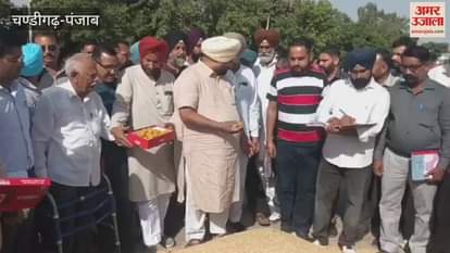 MLA Bhullar started purchase of paddy in grain market of Ferozepur city