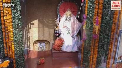 Sirmour Queues of devotees forming at Trilokpur temple
