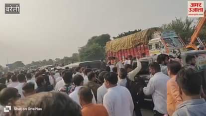 Hundreds of supporters gathered to welcome SP leader Azam Khan in Bareilly