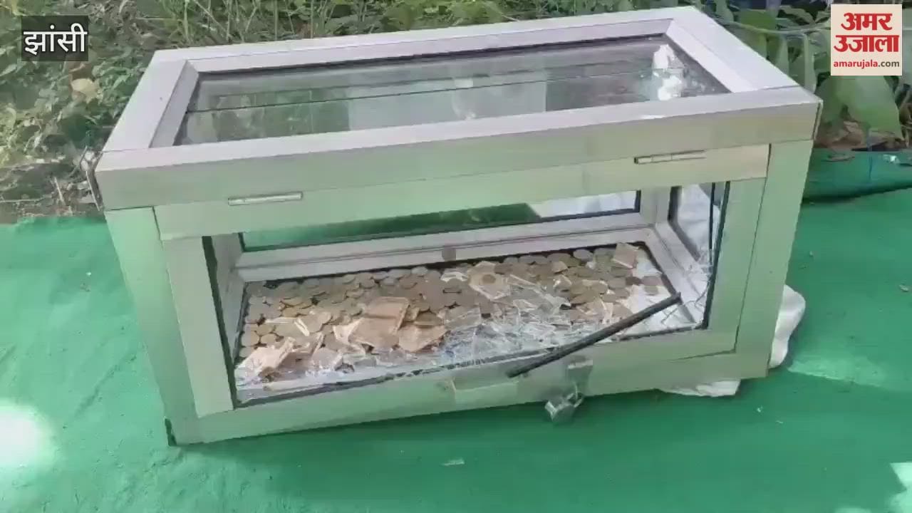 Jhansi: Theft from temple donation box, incident captured on CCTV