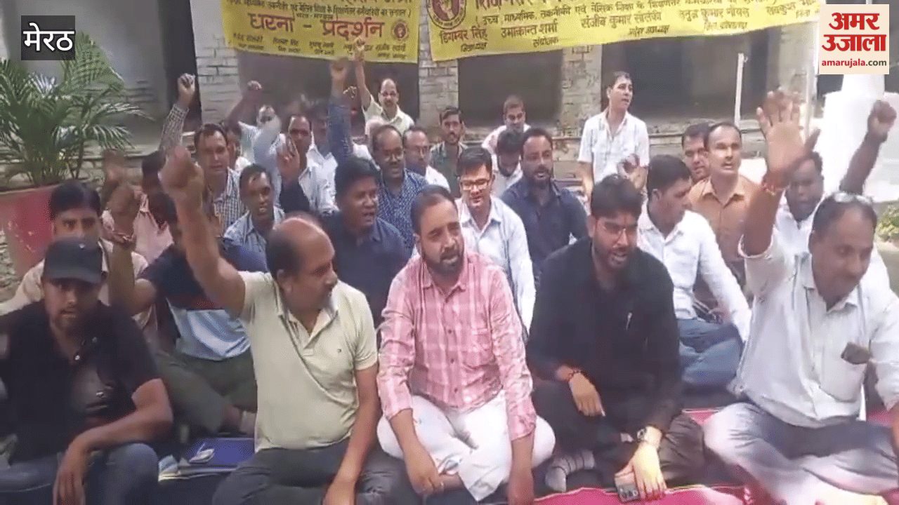 Meerut: Non-Teaching Employees Federation demonstrated