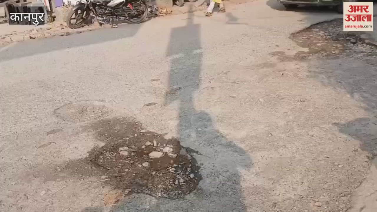 dilapidated condition of the road leading to Kalyanpur Keshav Vatika