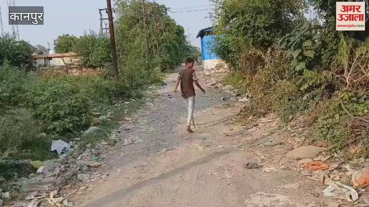 dilapidated condition of the road leading to Krishna Vihar in Ambedkar Puram