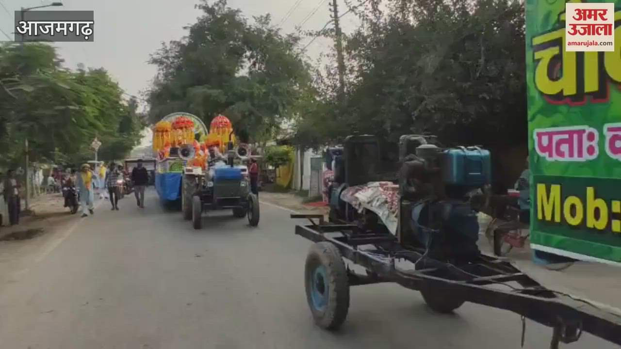 Maharaja Agrasen court decorated on buggy VIDEO