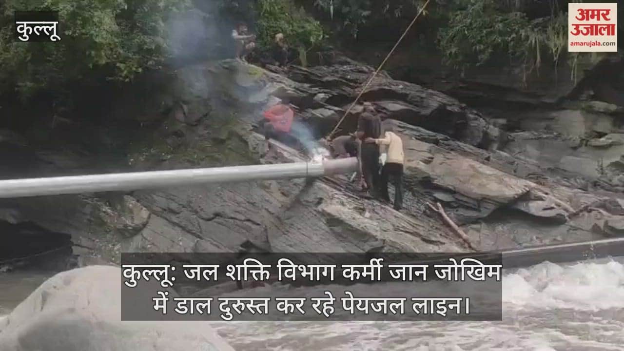 Kullu: Water Power Department workers risk their lives to repair drinking water lines