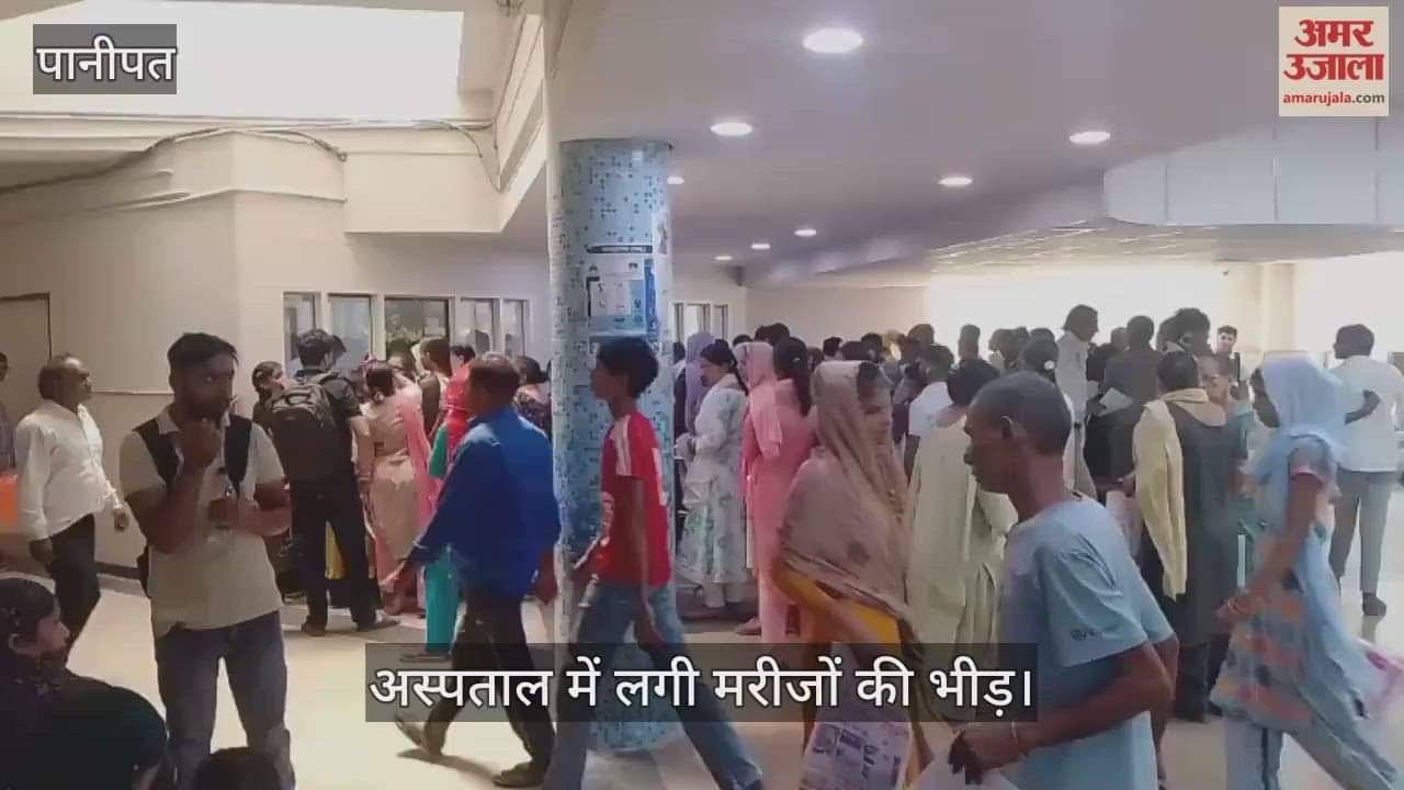 Crowd of patients in the hospital