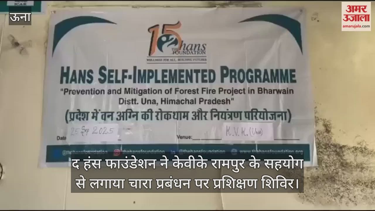 The Hans Foundation in collaboration with KVK Rampur organised a training camp on fodder management.