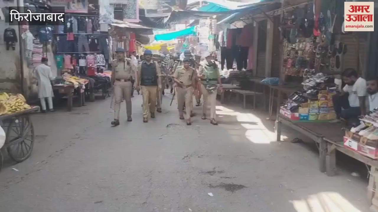 Security beefed up in Firozabad during Navratri DIG and SSP conduct foot patrols