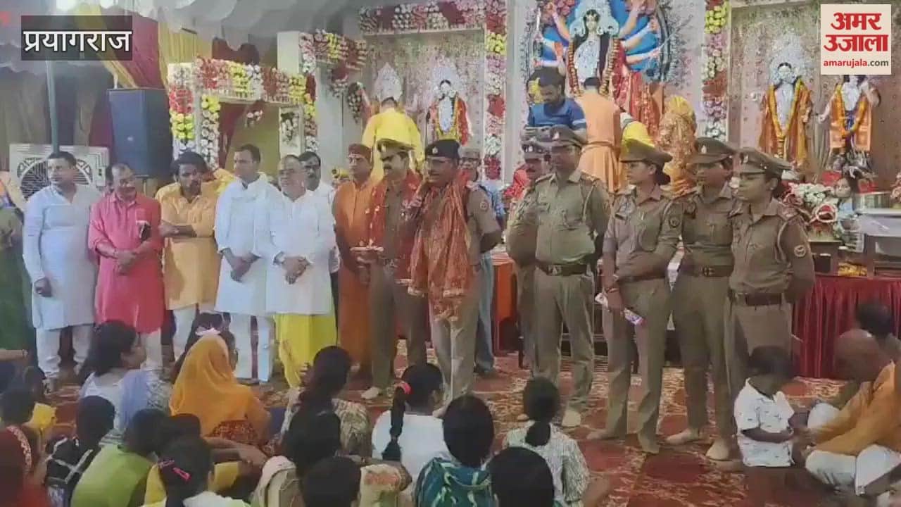 Under Mission Shakti, women and girls were made aware, police officers visited puja pandals and provided information.