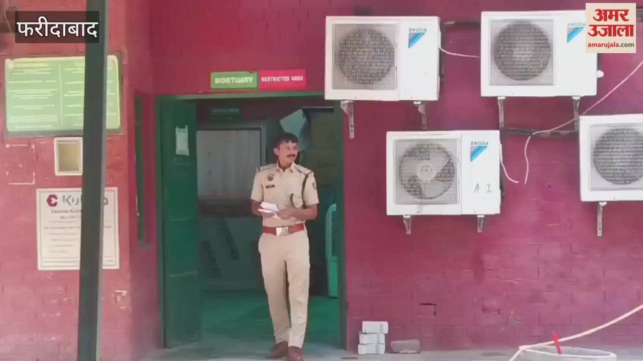 A young man riding a bike died in a road accident near Maharajpur in Faridabad