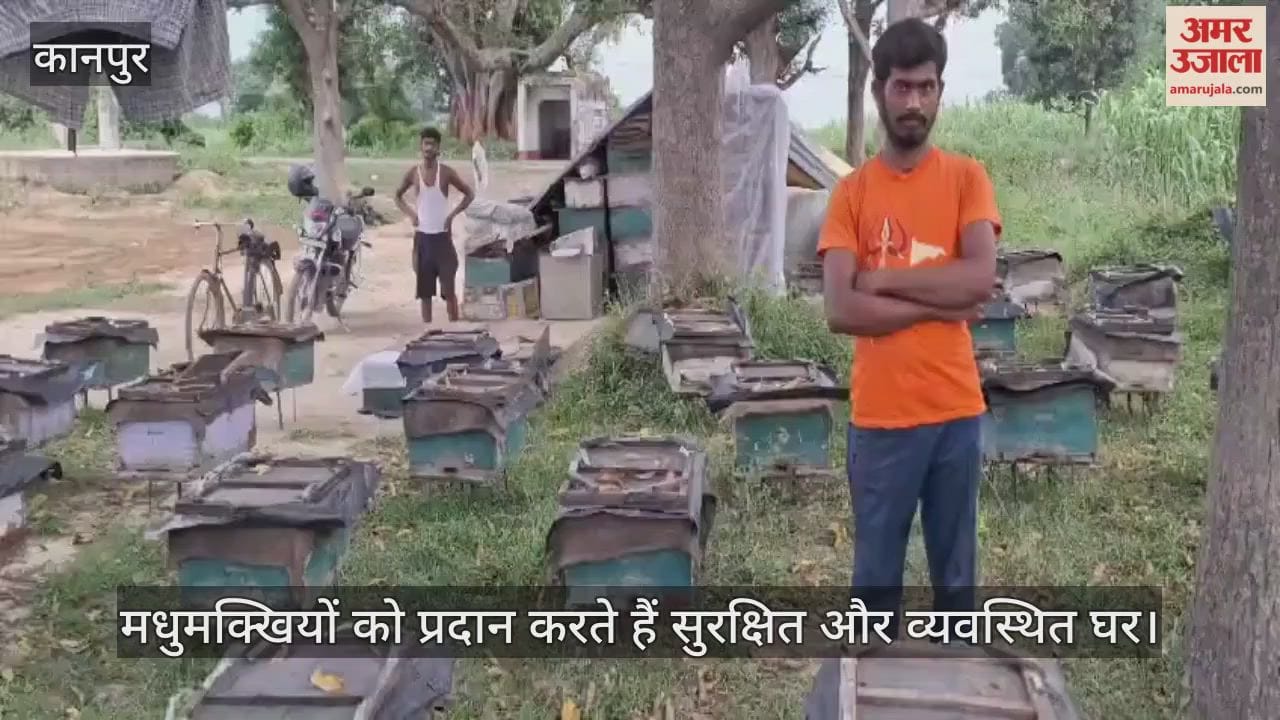 कानपुर: भीतरगांव इलाके में बिहार के शहद व्यापारियों ने डाला डेरा