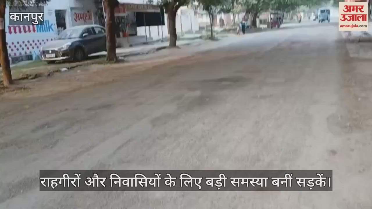 कानपुर: पनकी ई-ब्लॉक में सड़कों का बुरा हाल, हर तरफ जर्जर सड़कें…आवागमन मुश्किल