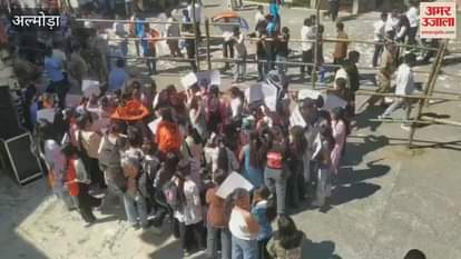 The issue of paper leak heated up in the general meeting of the student union elections in almora
