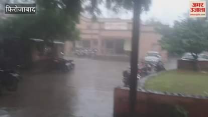 rain in jasrana in firozabad