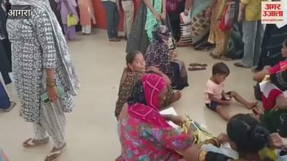 Crowd of patients gathered in the OPD of SN Medical College