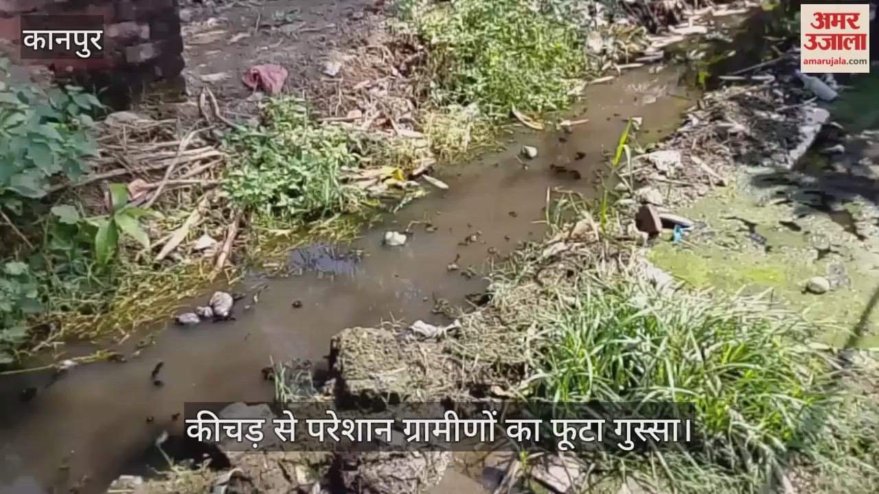 कानपुर: कीचड़ और गंदे पानी में डूबी निवादा दरिया की गलियां, ब्लॉक अधिकारियों के खिलाफ ग्रामीणों में गुस्सा