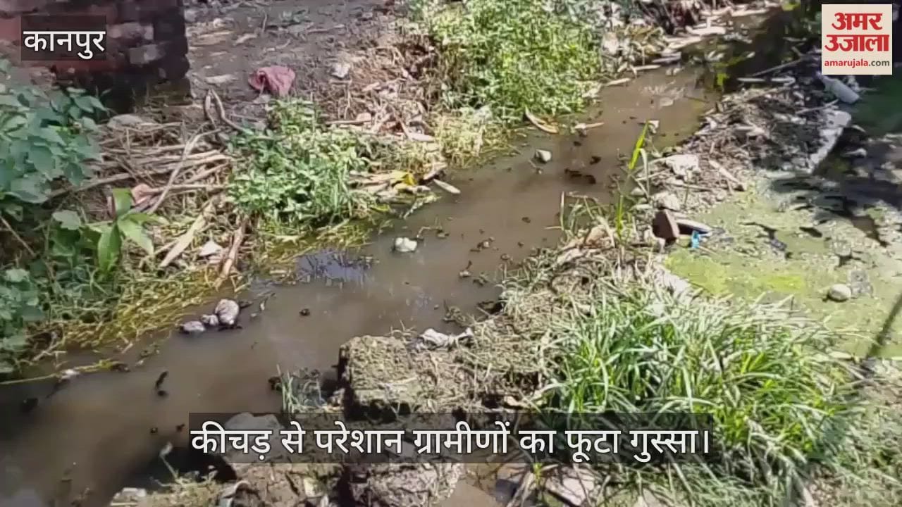 कानपुर: कीचड़ और गंदे पानी में डूबी निवादा दरिया की गलियां, ब्लॉक अधिकारियों के खिलाफ ग्रामीणों में गुस्सा