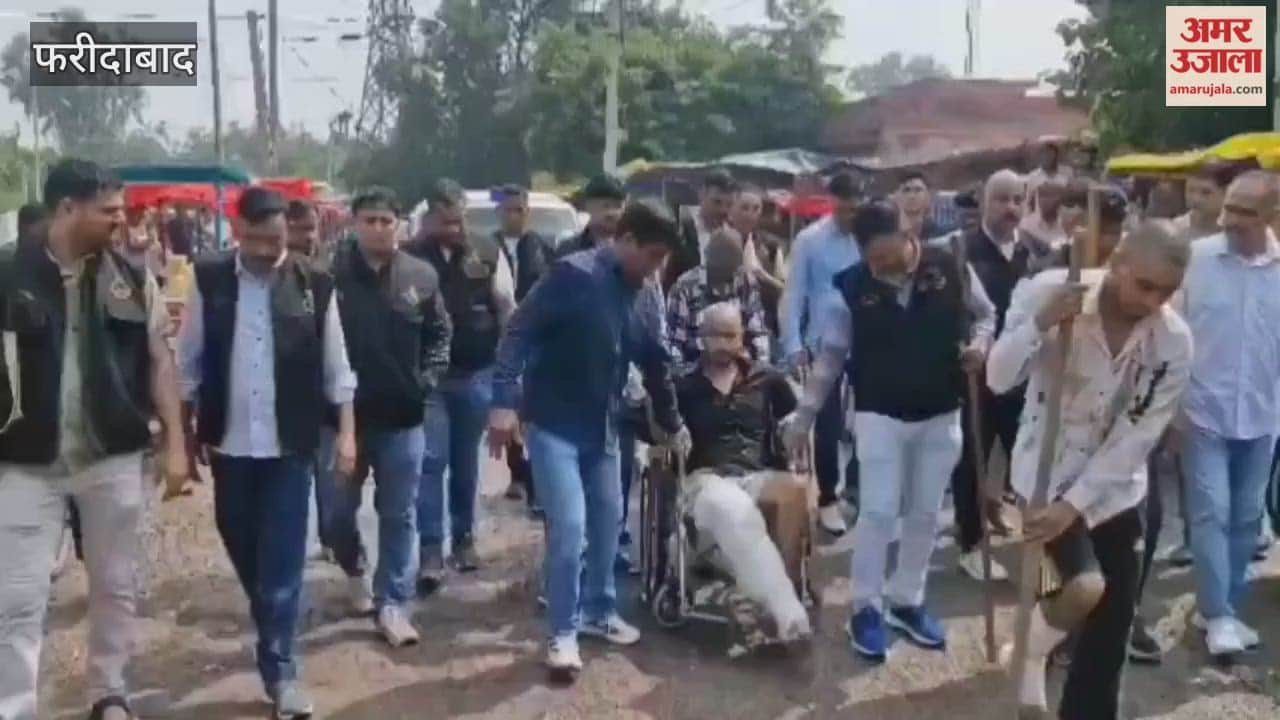 Police took out a procession of extortion accused arrested after the encounter.