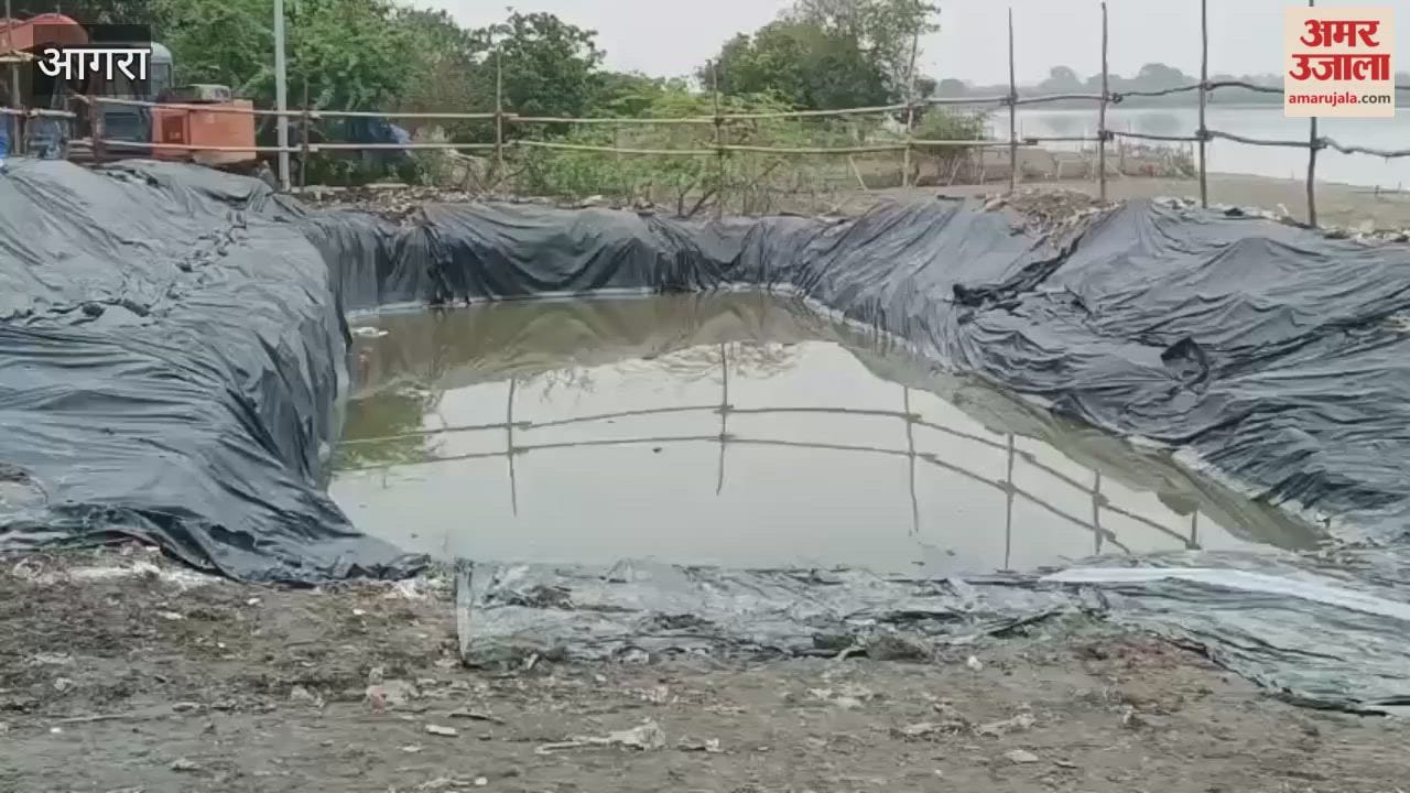 Alternative Tank Constructed at Balkeshwar Ghat for Durga Idol Immersion