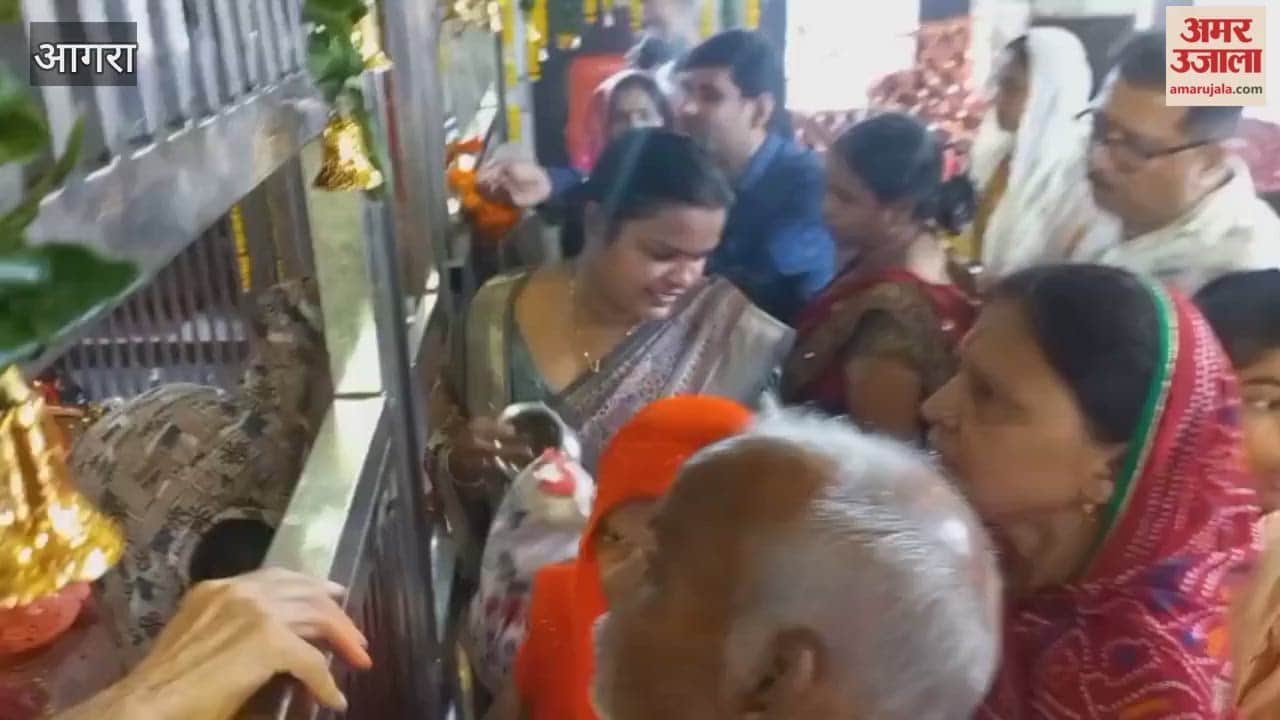 Huge Devotee Turnout at Chamunda Devi Temple Rajmandi