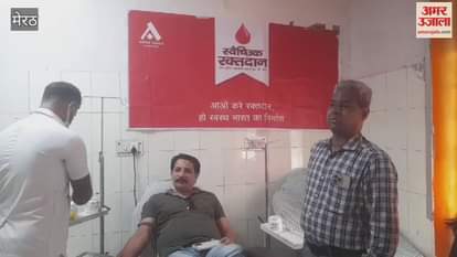 Meerut: Blood donation camp organised in Medical College