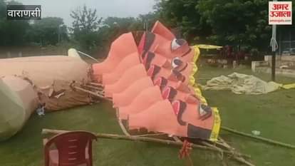 Effigies of Ravana Kumbhakarna and Meghnath prepared in BLW VIDEO