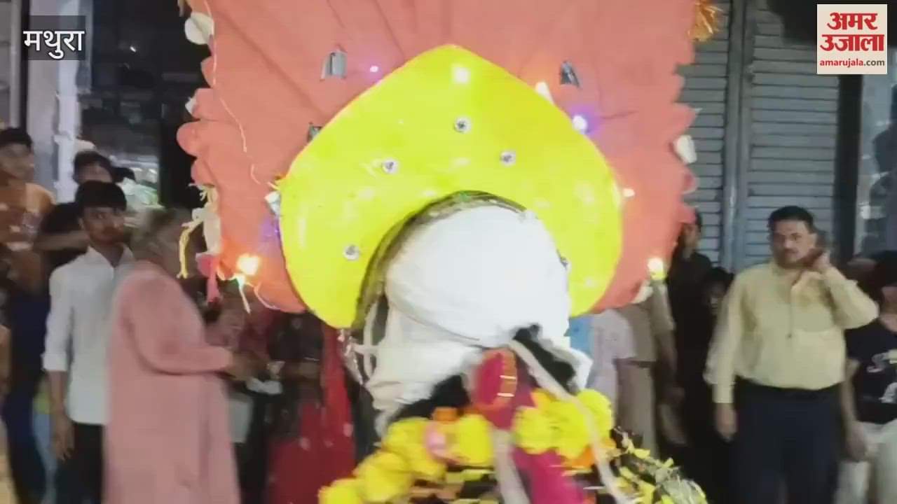 Maa Kali procession was taken out with great pomp in Farah