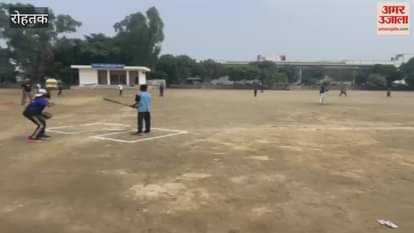 In the baseball match, Rohtak defeated Jind and advanced to the next round.