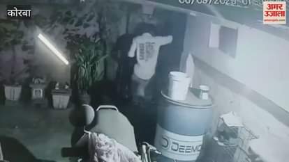 कोरबा: रिटायर्ड एसईसीएल कर्मी के घर और मोबाइल दुकान में चोरी, CCTV में कैद हुए चोर