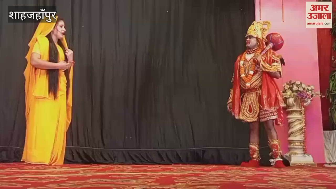 Burning of Lanka staged at OCF Ramlila in Shahjahanpur