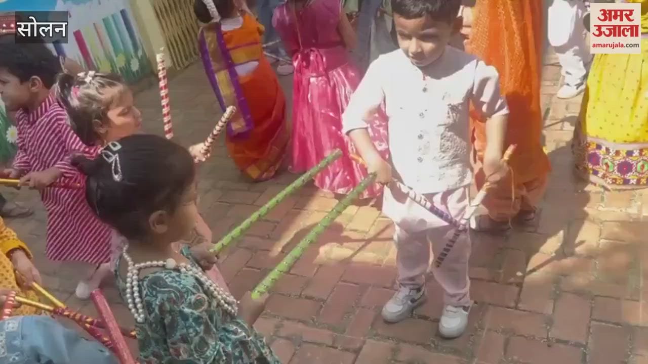 Solan Dandiya organised on the occasion of Navratri at Euro Kids Play School