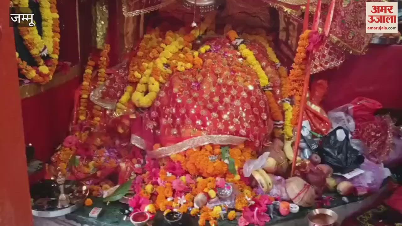 Crowds of devotees gathered at Kalka Mata Temple in Reasi on Ram Navami.
