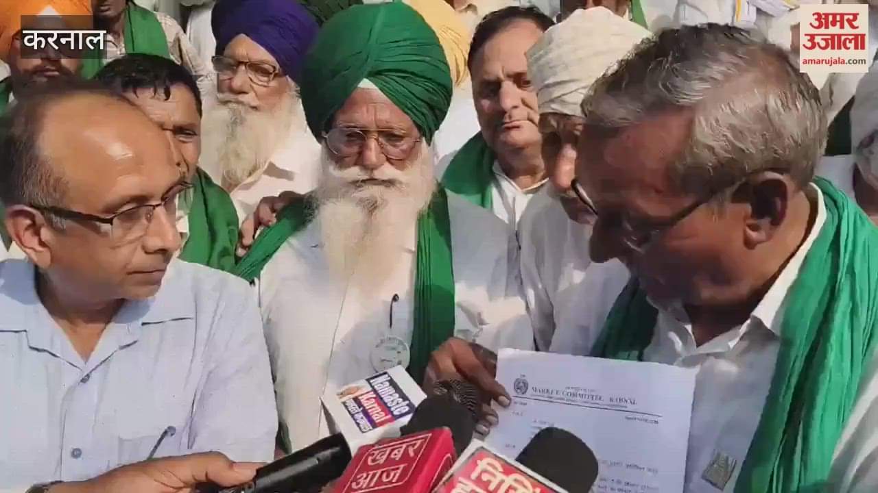 Farmers in Karnal staged a protest demanding the implementation of electronic weighing scales; the gates of the grain market were closed.