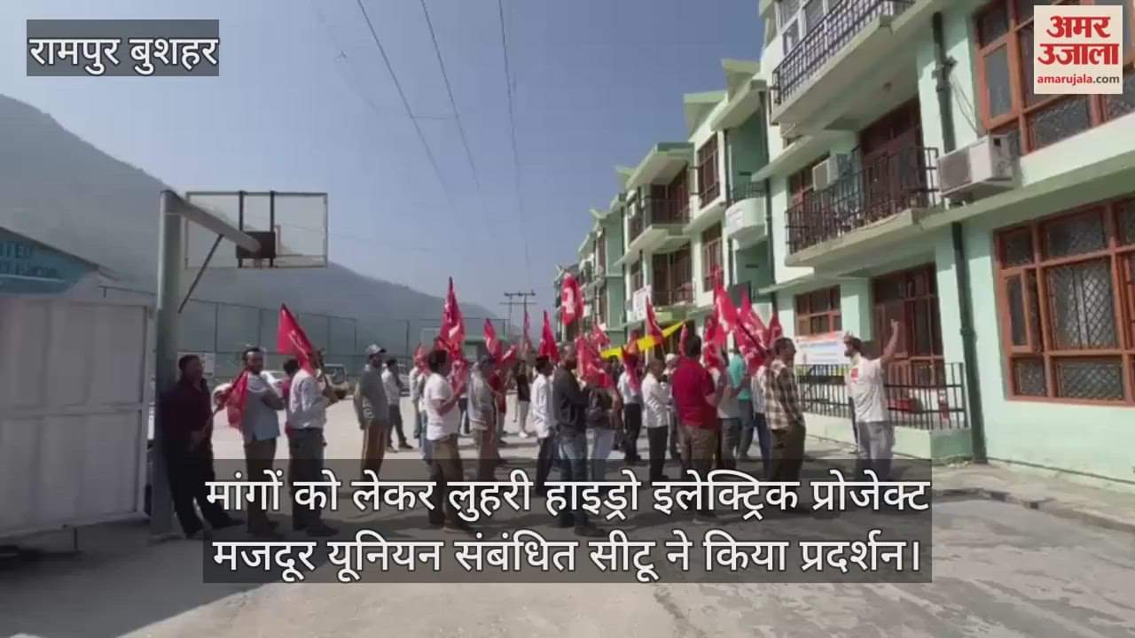 CITU, affiliated to Luhri Hydro Electric Project Mazdoor Union, staged a protest over their demands