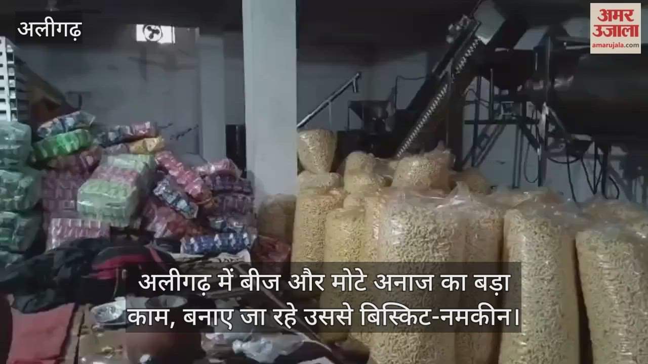 अलीगढ़ में बीज और मोटे अनाज का बड़ा काम, बनाए जा रहे उससे बिस्किट-नमकीन