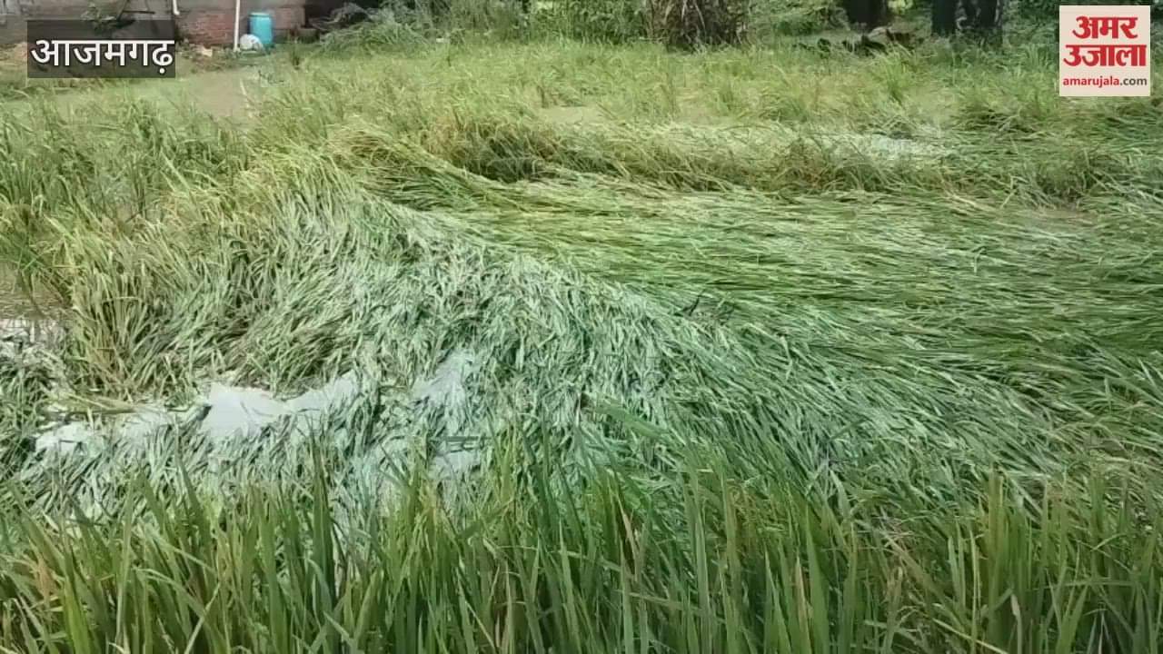 Trouble increased due to continuous rain in Azamgarh VIDEO