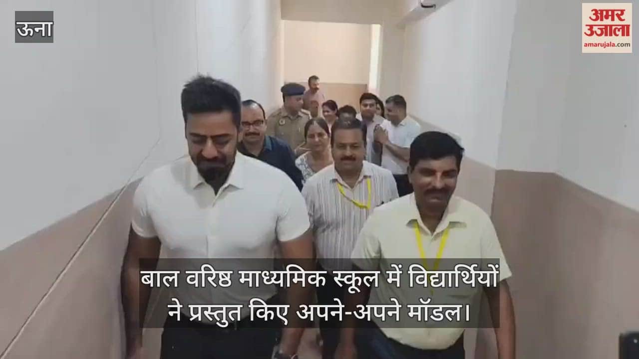 Students presented their models at Bal Senior Secondary School.