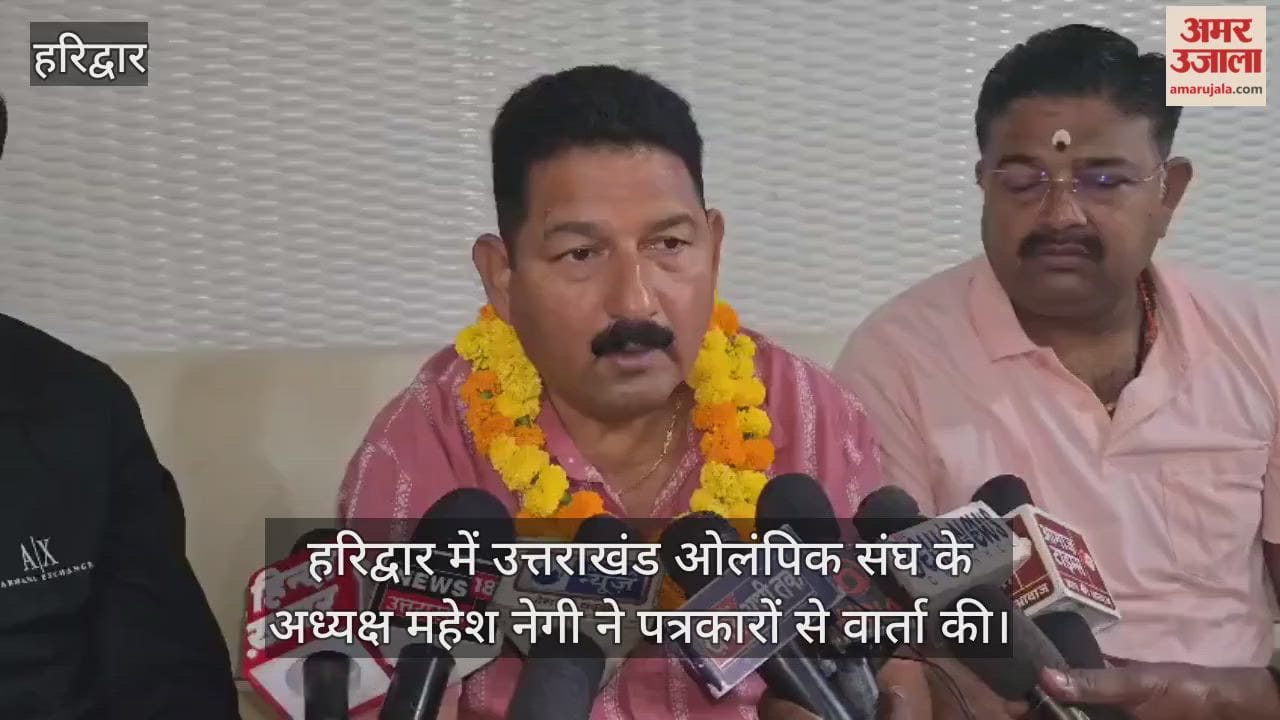 Uttarakhand Olympic Association President Mahesh Negi spoke to journalists