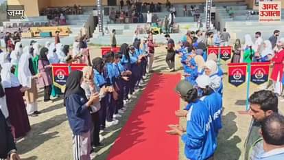 Tennis ball cricket tournament for girls organised by pulwama police at sports stadium pulwama