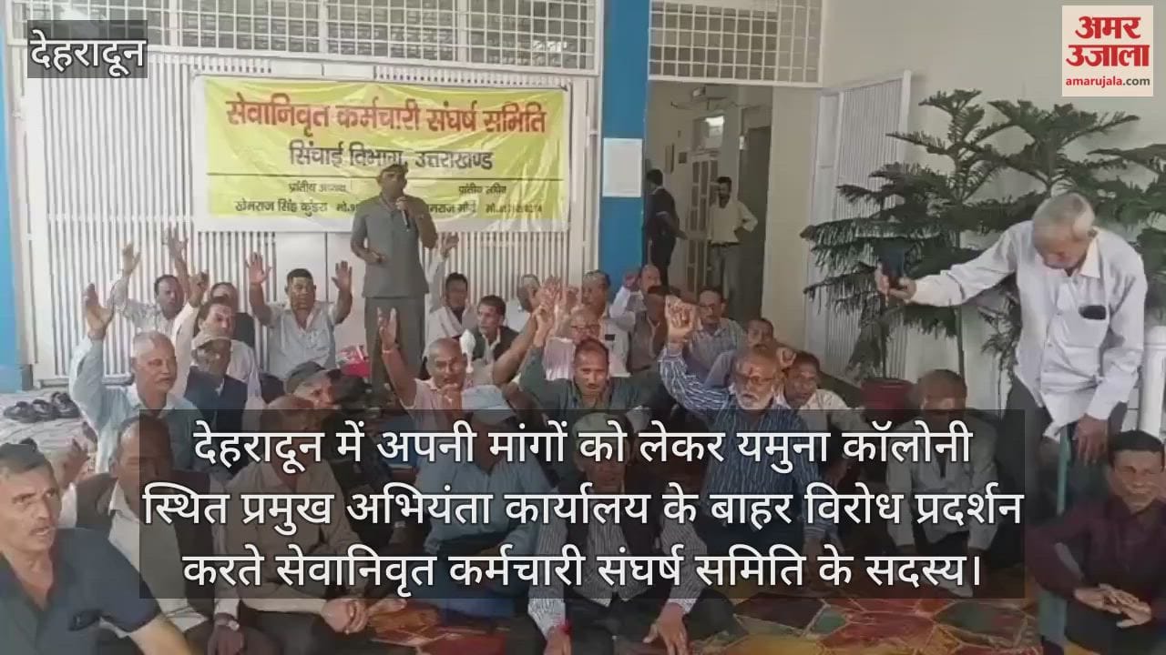 Members of the Retired Employees Struggle Committee protesting