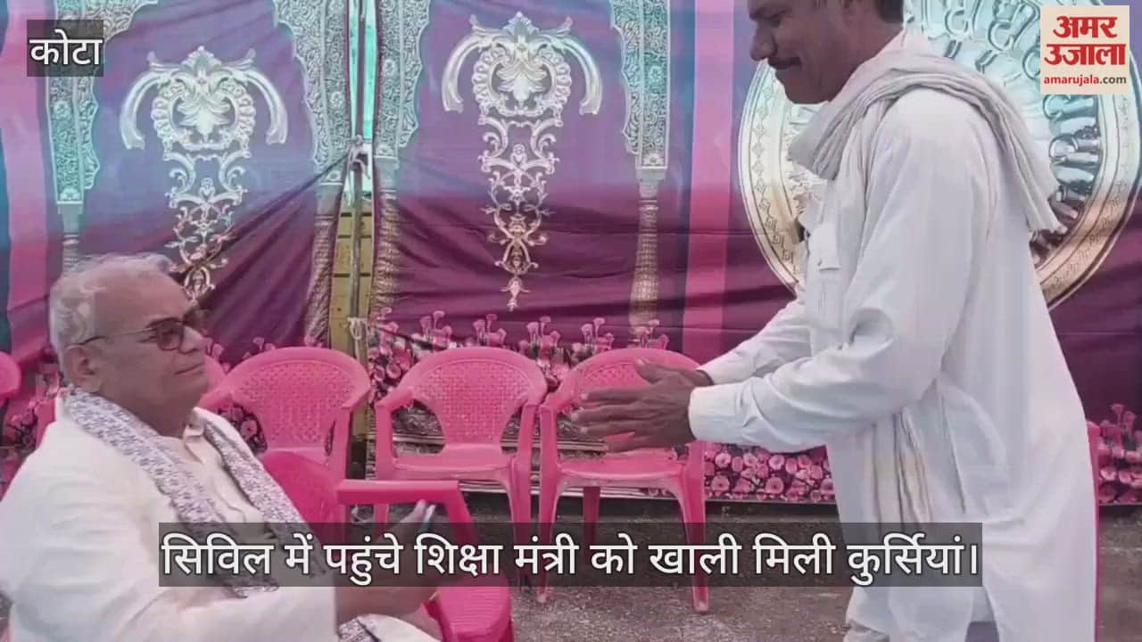 Minister Dilawar arrived at the camp to find empty chairs, and officials relaxing in the room